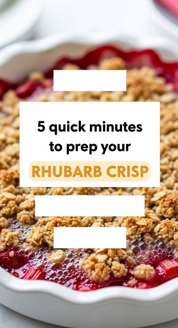 5 Quick Minutes To Prep Your Rhubarb Crisp 69fd8cc1c1861