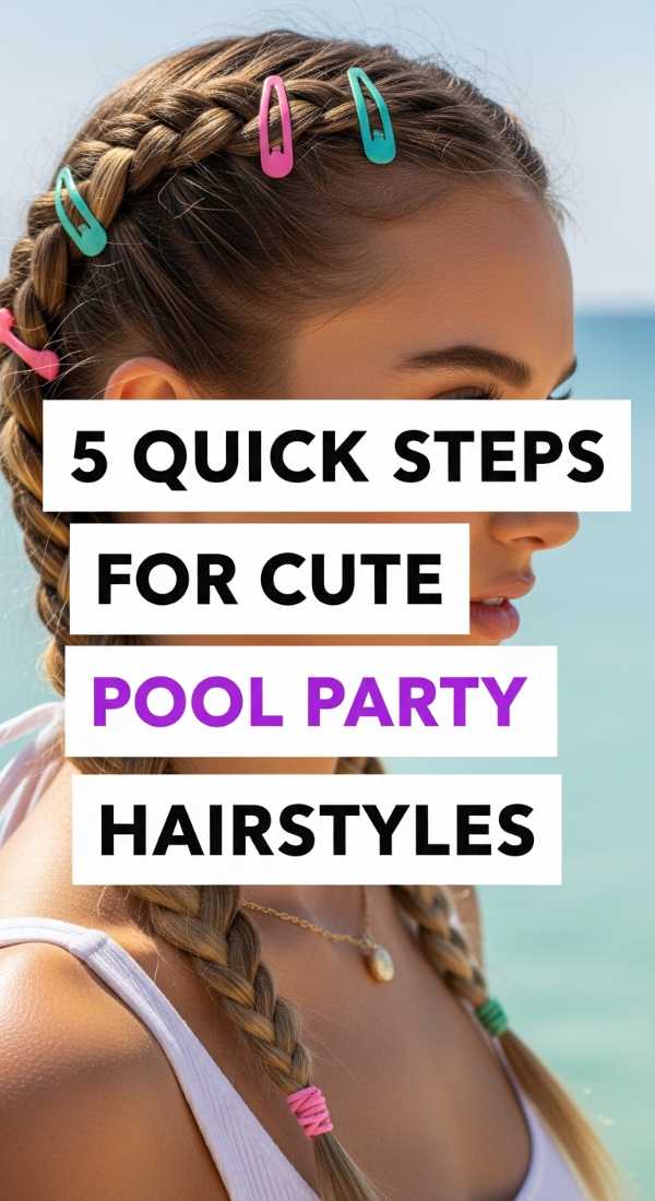 Dive Into Style: How to Plan the Most Aesthetic Pool Party of the Summer 5 Quick Steps For Cute Pool Party Hairstyles 6a0de99a5e75e