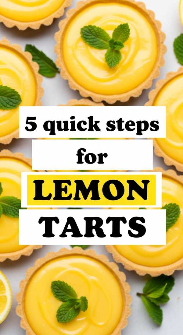 5 Quick Steps For Lemon Tarts 69fc1752e4ad2