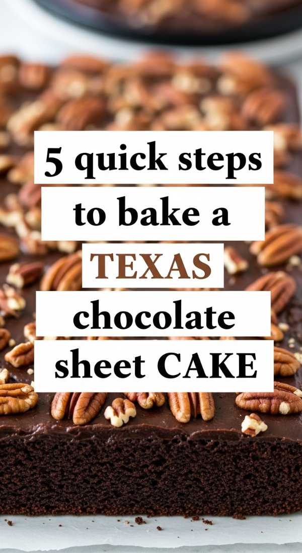 5 Quick Steps To Bake A Texas Chocolate Sheet Cake 6a06c543d6bc5