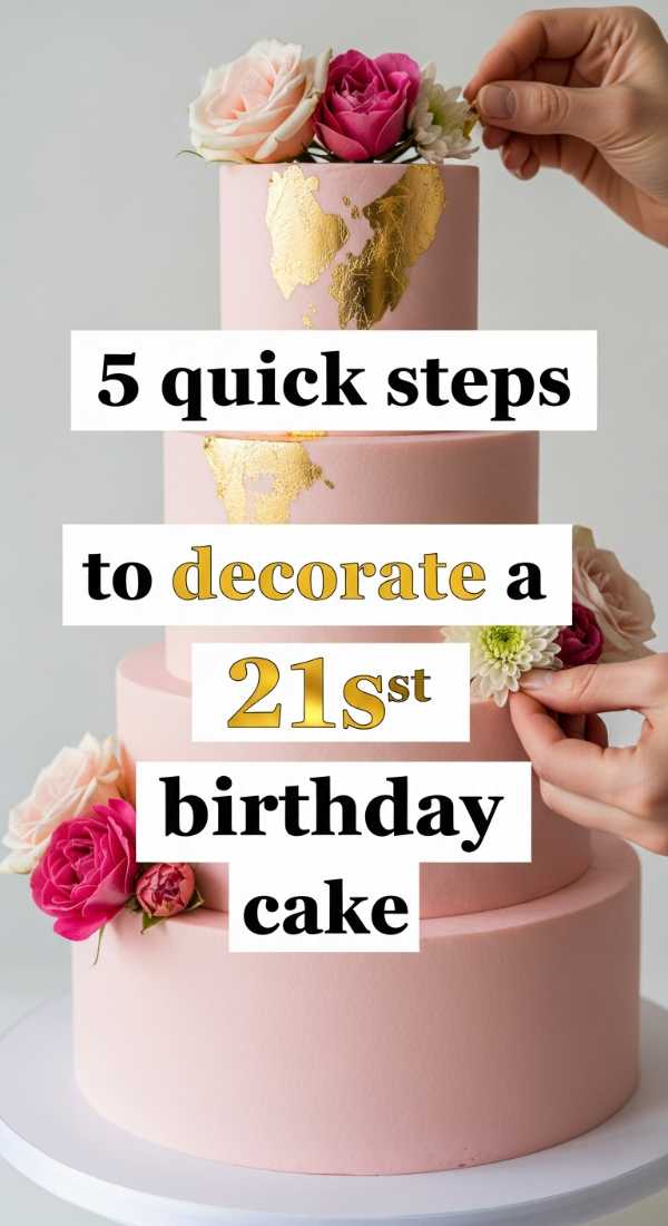 5 Quick Steps To Decorate A 21st Birthday Cake 6a057ec7e6031