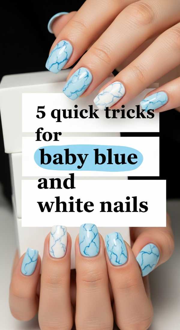 5 Quick Tricks For Baby Blue And White Nails 69fc7e5fdbd19