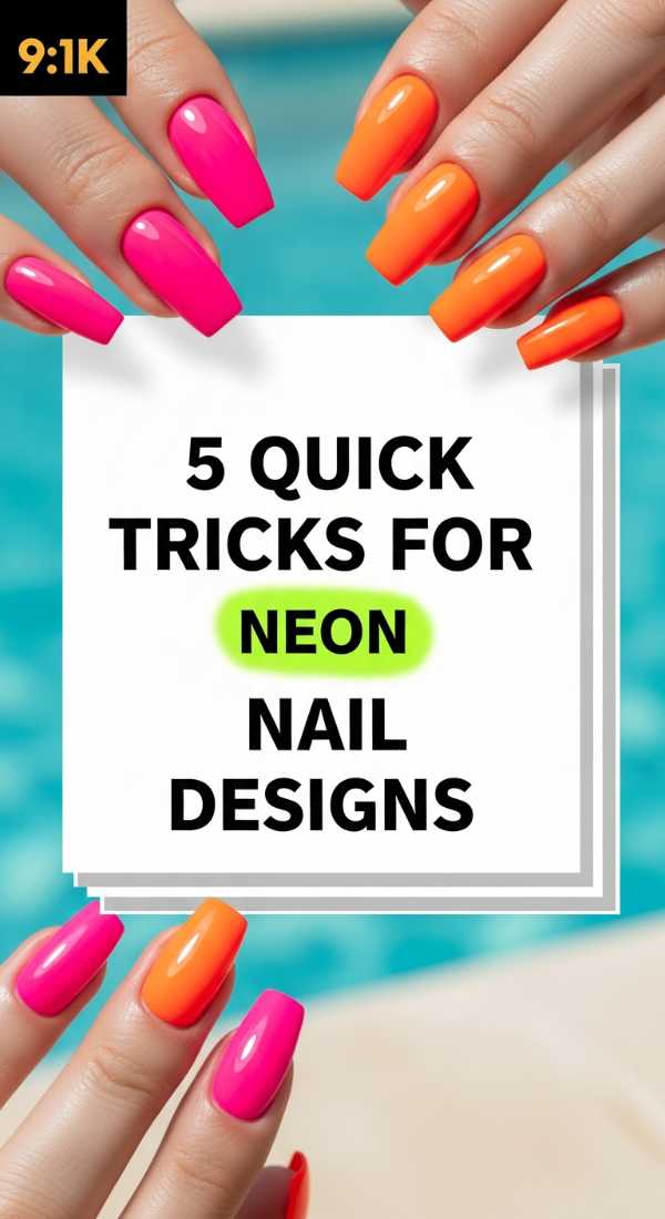 5 Quick Tricks For Neon Nail Designs 6a0595dbc471c