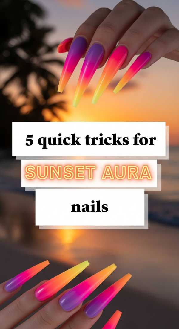 5 Quick Tricks For Sunset Aura Nails 6a05a3ddc52e7