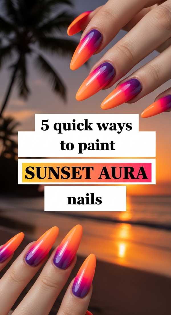 5 Quick Ways To Paint Sunset Aura Nails 6a0599bc24286