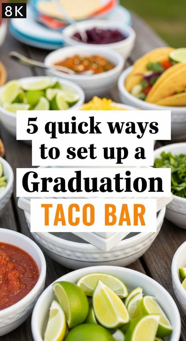 5 Quick Ways To Set Up A Graduation Taco Bar 69fc2d70229a4