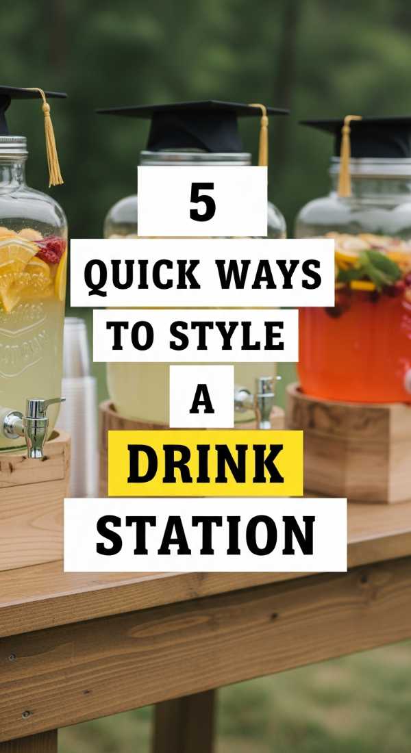 5 Quick Ways To Style A Drink Station 69f5dcac5c2b4