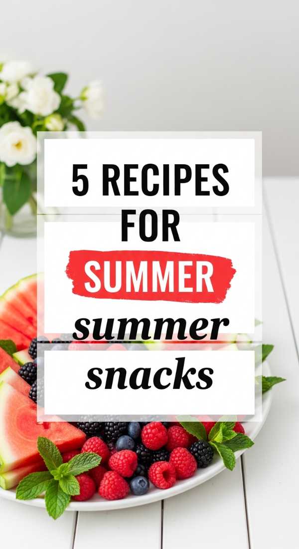 5 Recipes For Fresh Summer Snacks 6a021b1fc9d94