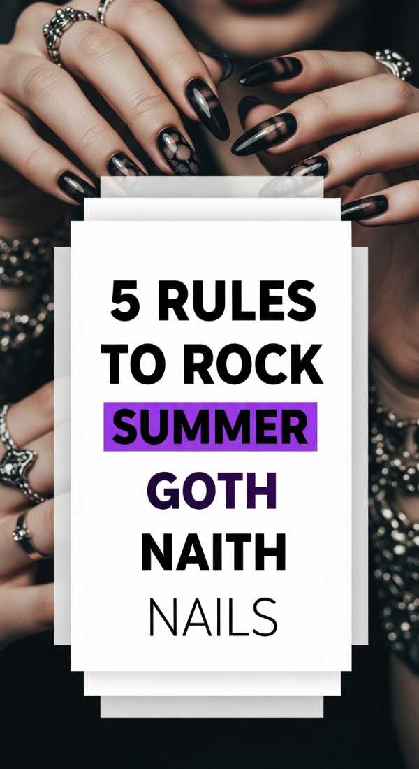 5 Rules To Rock Summer Goth Nails Flawlessly 6a0595e1920a3