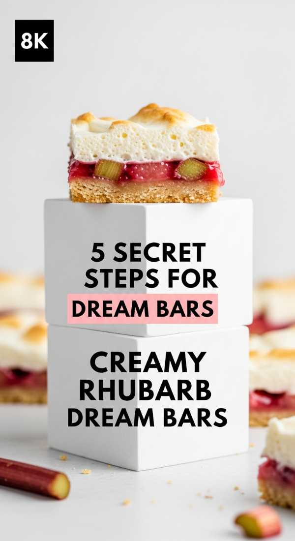 5 Secret Steps For Creamy Rhubarb Dream Bars 69fc19112ca9b