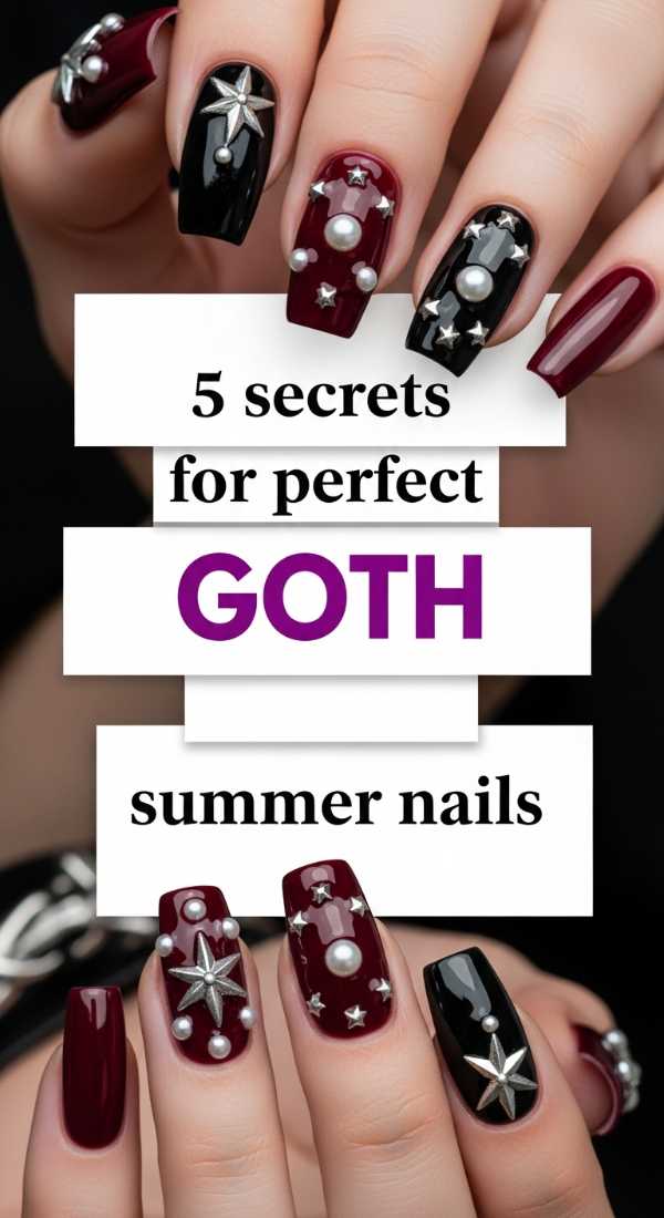 5 Secrets For Perfect Goth Summer Nails 6a031a20cd4d3
