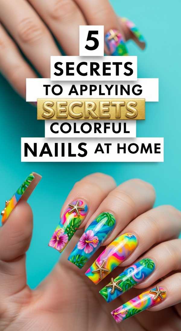 5 Secrets To Applying Colorful Acrylic Nails At Home 6a0f0ba864d7d