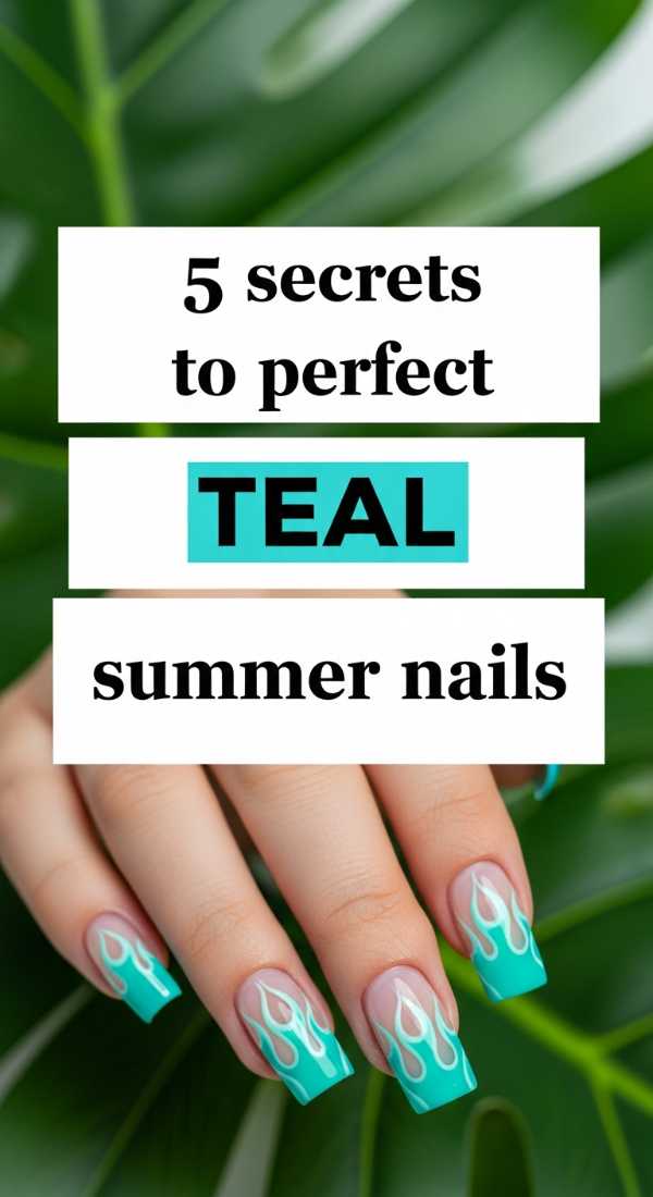 5 Secrets To Perfect Teal Summer Nails 69f876f896152