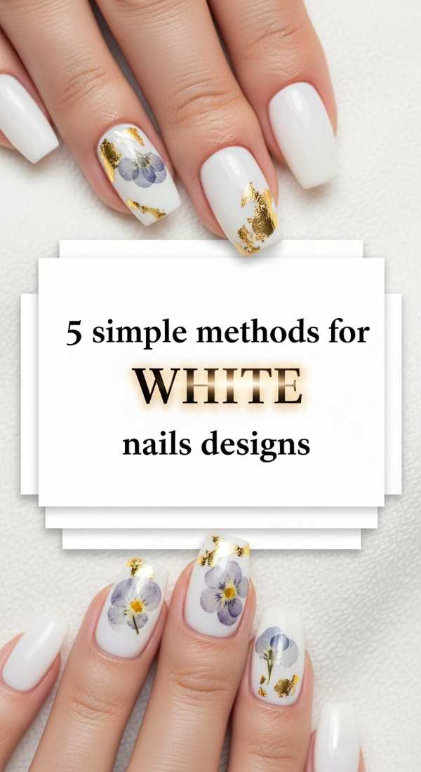 5 Simple Methods For White Nails Designs 6a058df18deec