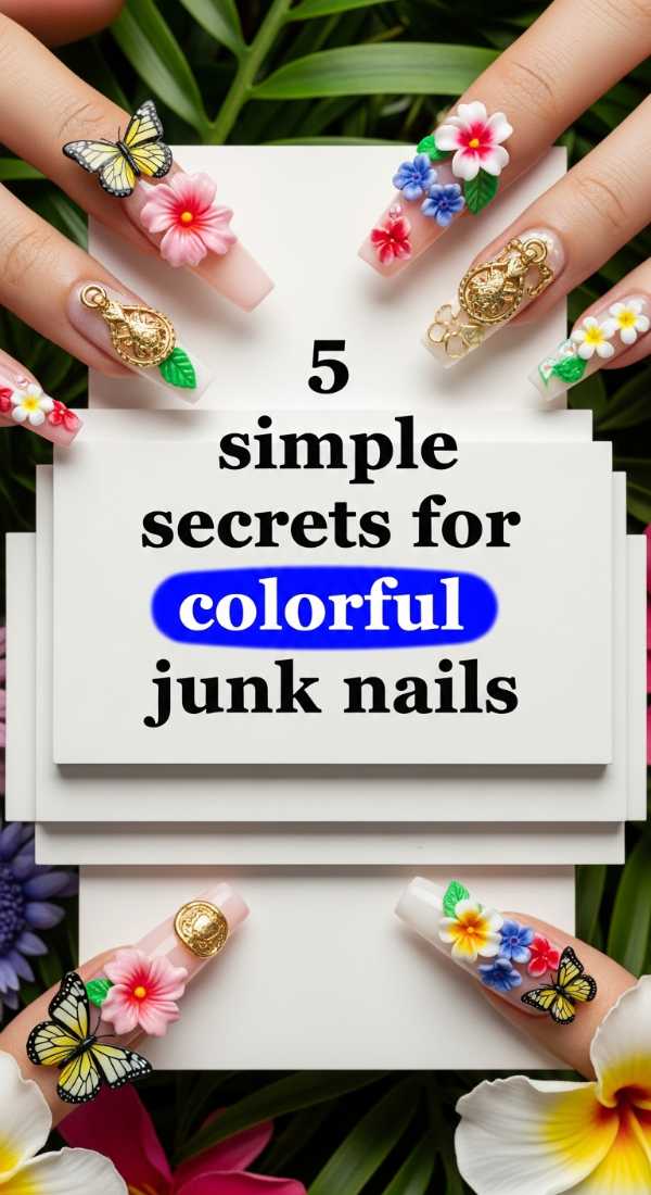 Chaos to Couture: How to Master the Colorful Junk Nail Trend 5 Simple Secrets For Colorful Junk Nails 6a0f0b789bd30