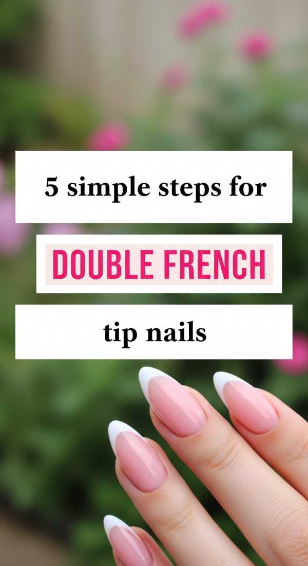 Beyond the Basic White: The Bold Evolution of French Tip Artistry 5 Simple Steps For Double French Tip Nails 6a1a998314d8d