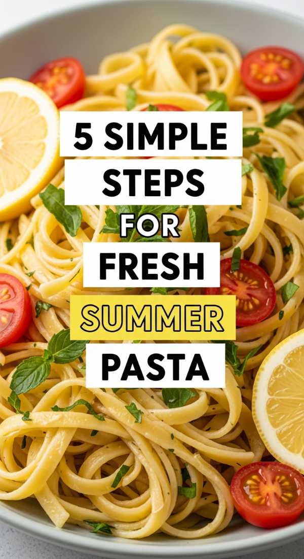 No-Sweat Cooking: Nutritious Summer Dinners in a Flash 5 Simple Steps For Fresh Summer Pasta 6a142e9cd8631