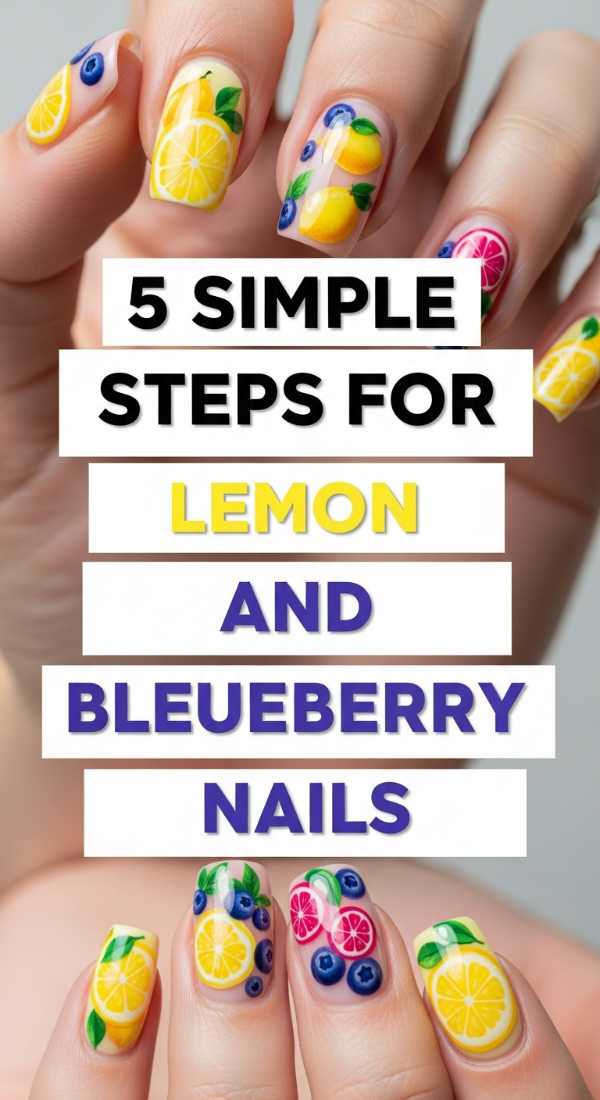 5 Simple Steps For Lemon And Blueberry Nails 69ff5aa402e7f