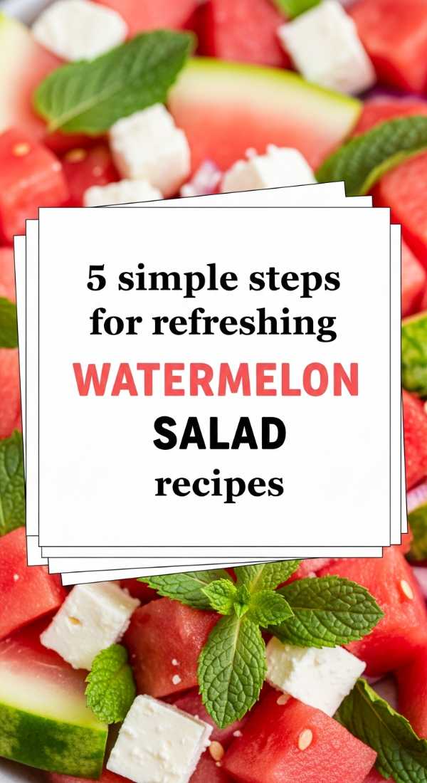 5 Simple Steps For Refreshing Watermelon Salad Recipes 6a001829b5687