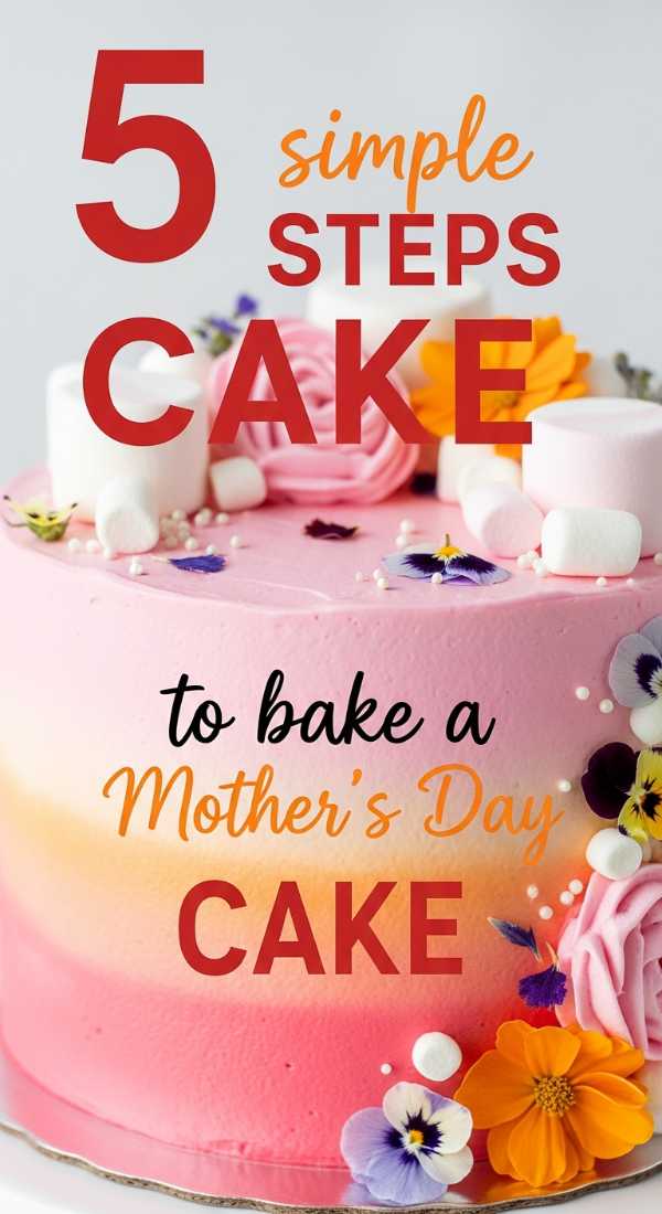 5 Simple Steps To Bake A Mothers Day Cake 69fc2687dfa09