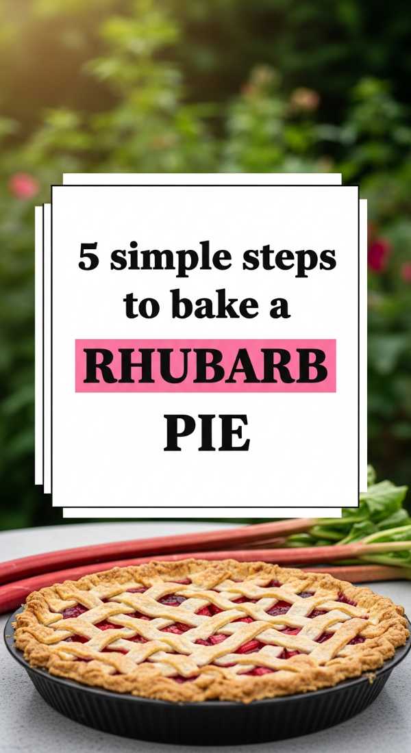 5 Simple Steps To Bake A Rhubarb Pie 6a06cdd429358