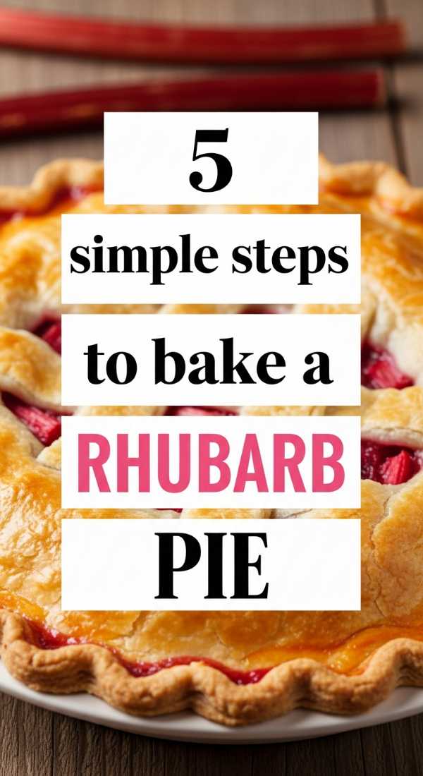 5 Simple Steps To Bake A Rhubarb Pie 6a0703b549e28