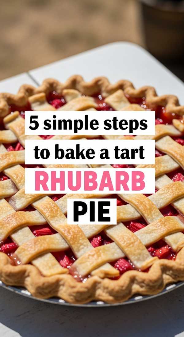 5 Simple Steps To Bake A Tart Rhubarb Pie 6a06cc0083de4