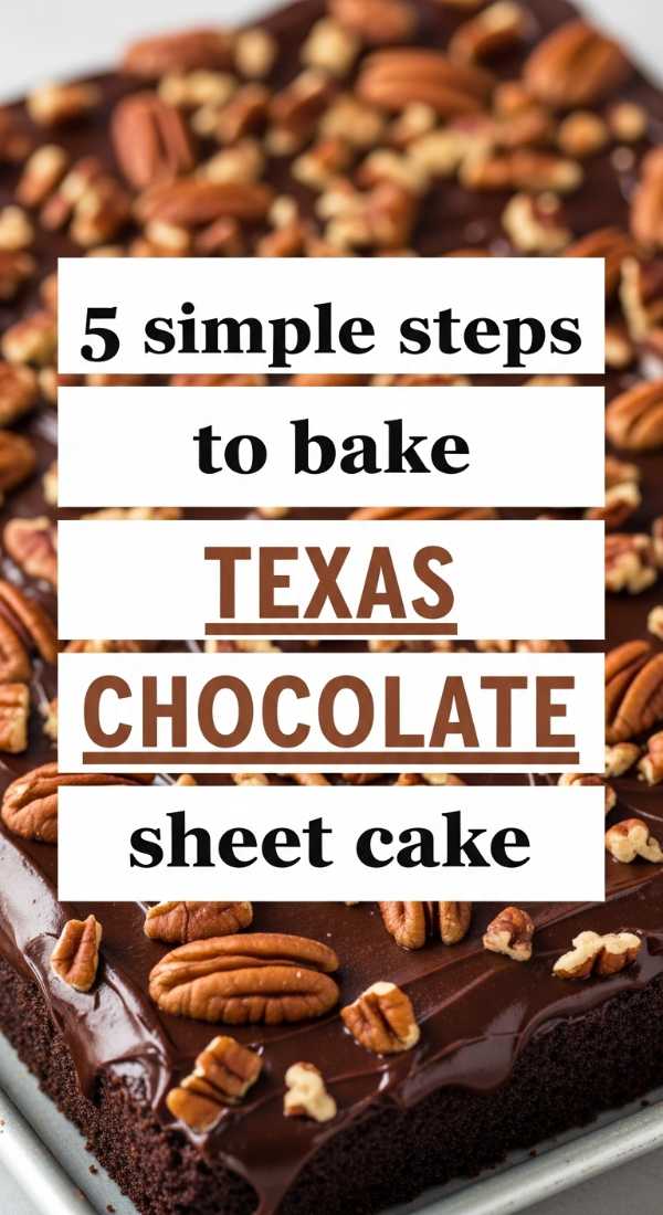 5 Simple Steps To Bake Texas Chocolate Sheet Cake 6a06ee44c8fec