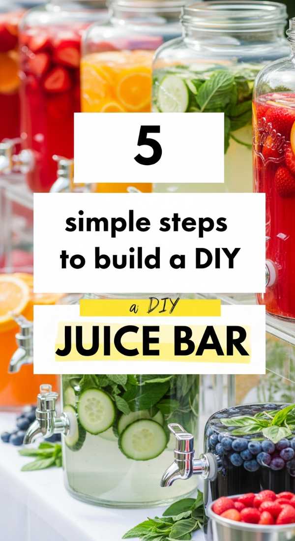 5 Simple Steps To Build A Diy Juice Bar 69f47eeea919e