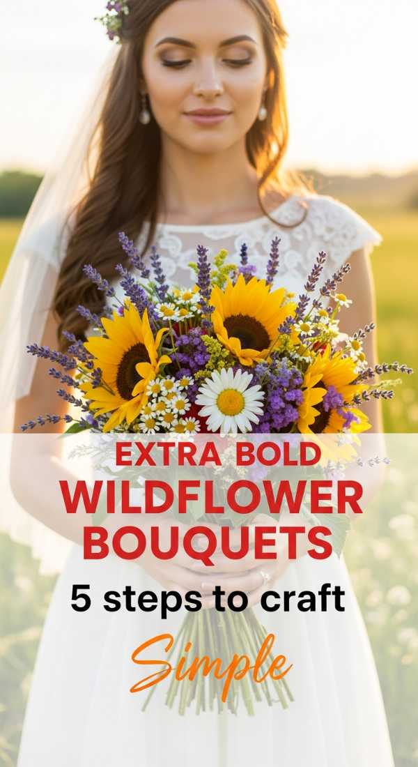 5 Simple Steps To Craft Wildflower Bridal Bouquets 69fc2670bdbea