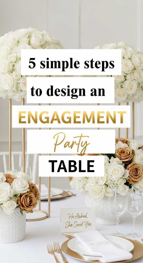 10 DIY Party Decor Hacks to Transform Your Space on a Budget 5 Simple Steps To Design An Engagement Party Table 6a0deee487889