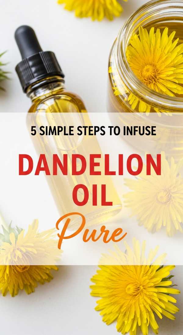 5 Simple Steps To Infuse Dandelion Oil 69f45141ec3ac