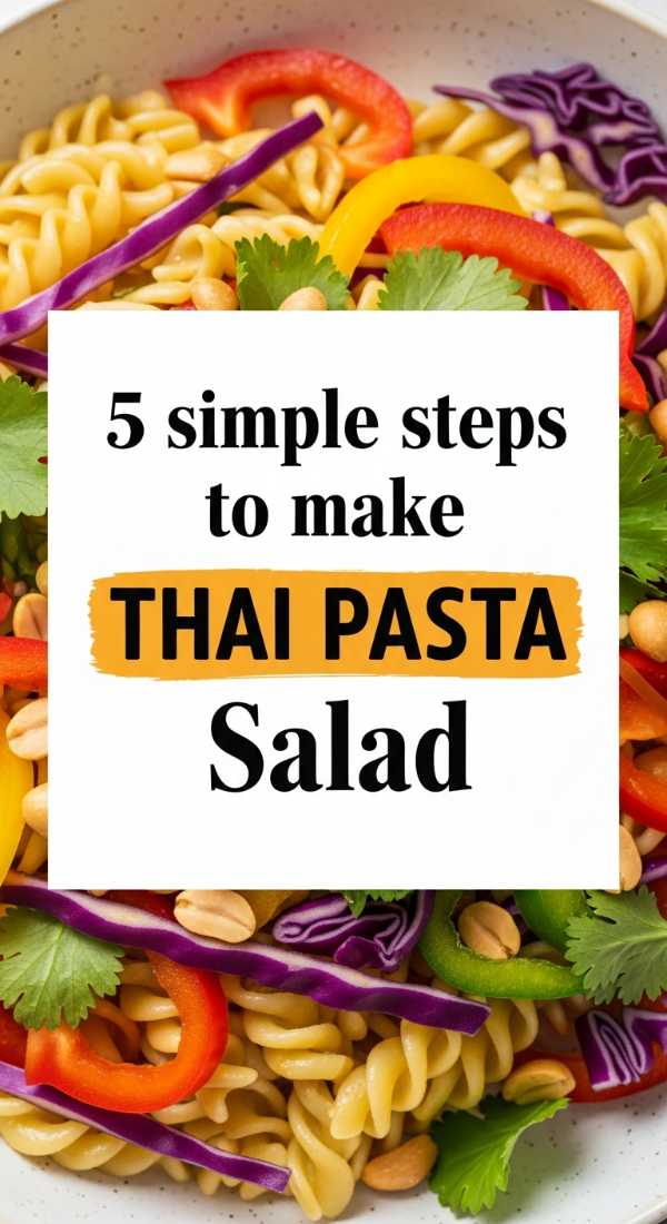 5 Simple Steps To Make Thai Pasta Salad 6a10a0ac9a4e0