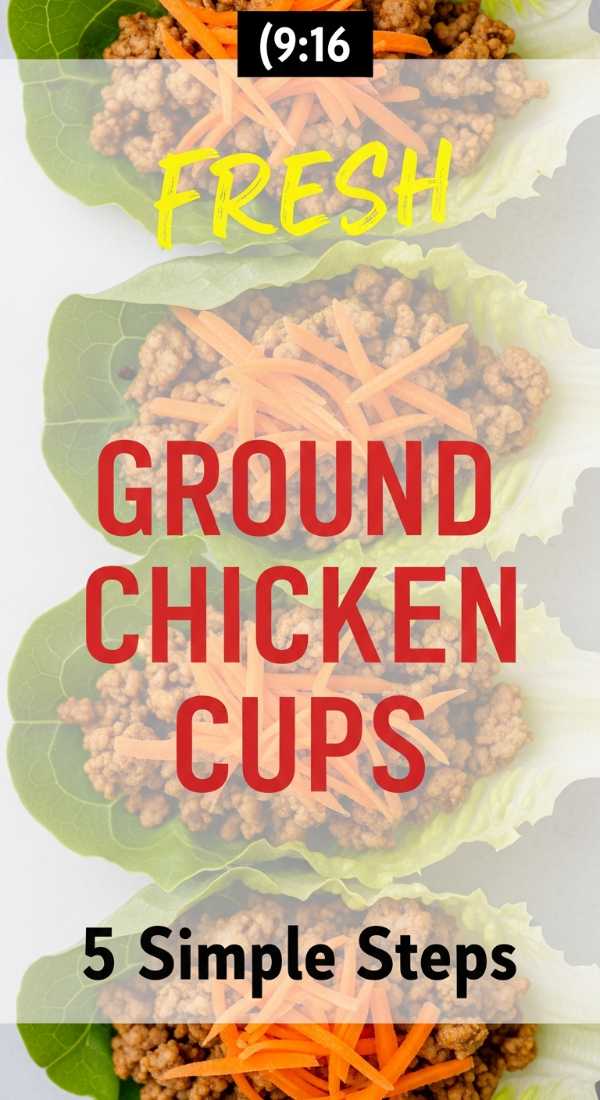 5 Simple Steps To Prepare Paleo Ground Chicken Lettuce Cups 6a044aea9d0de