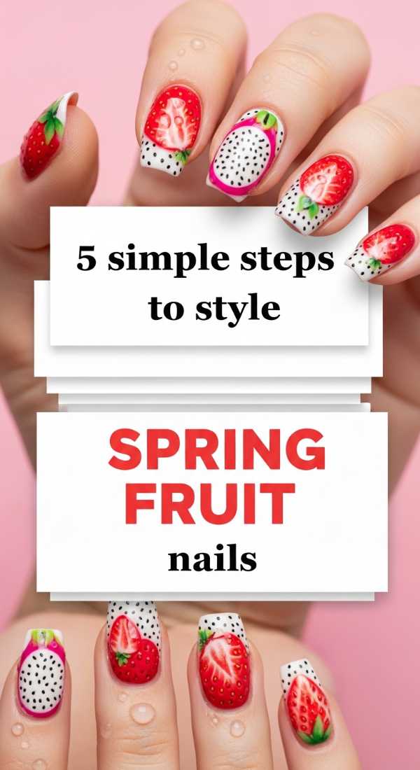 5 Simple Steps To Style Spring Fruit Nails 6a033a0267c17