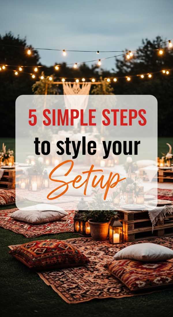 5 Simple Steps To Style Your Backyard Party Setup 69f86c638e197