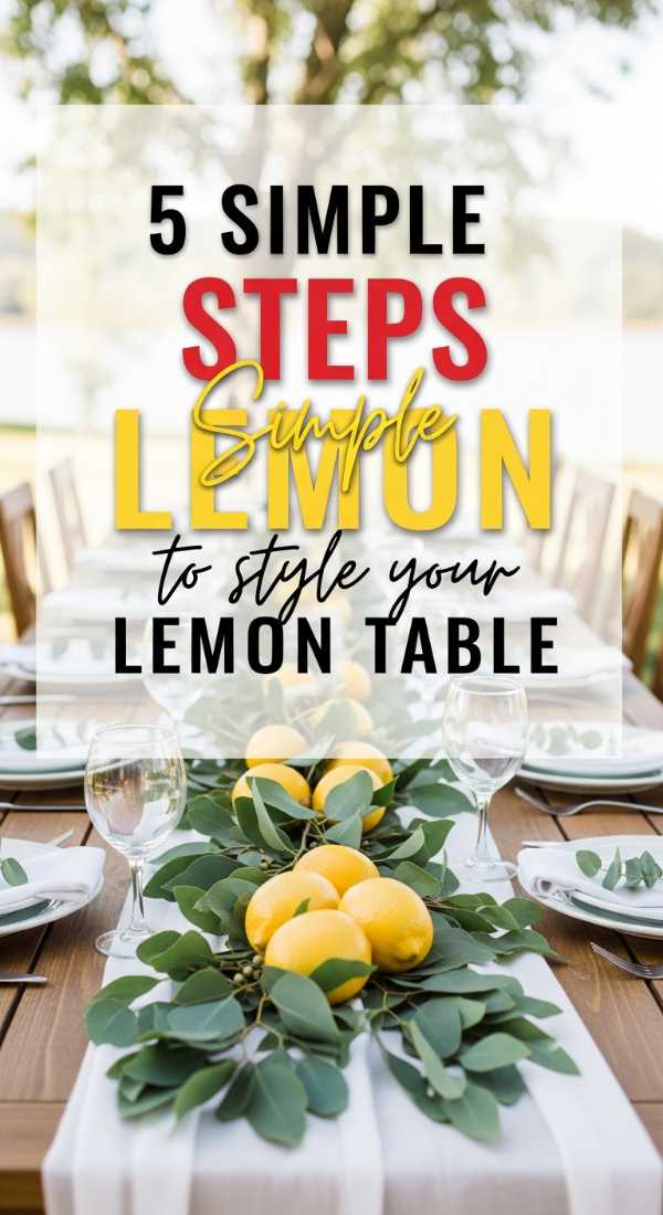 5 Simple Steps To Style Your Lemon Table 69fae90ac26f4
