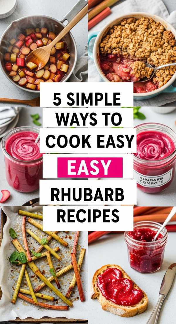 5 Simple Ways To Cook Easy Rhubarb Recipes 69f47b42ae15d