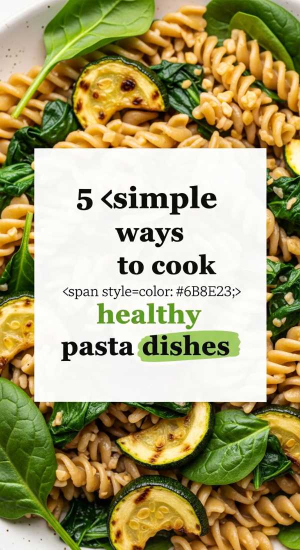 5 Simple Ways To Cook Healthy Pasta Dishes 6a1098a561ca7