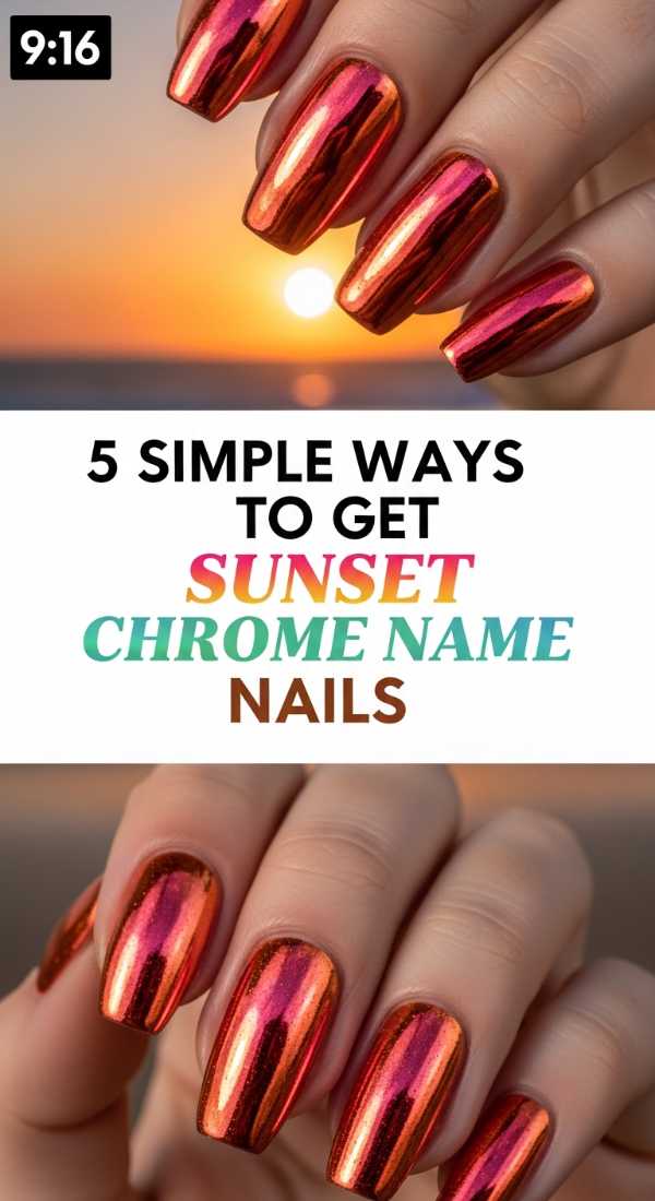 5 Simple Ways To Get Sunset Chrome Nails 6a05a6f9c3db4