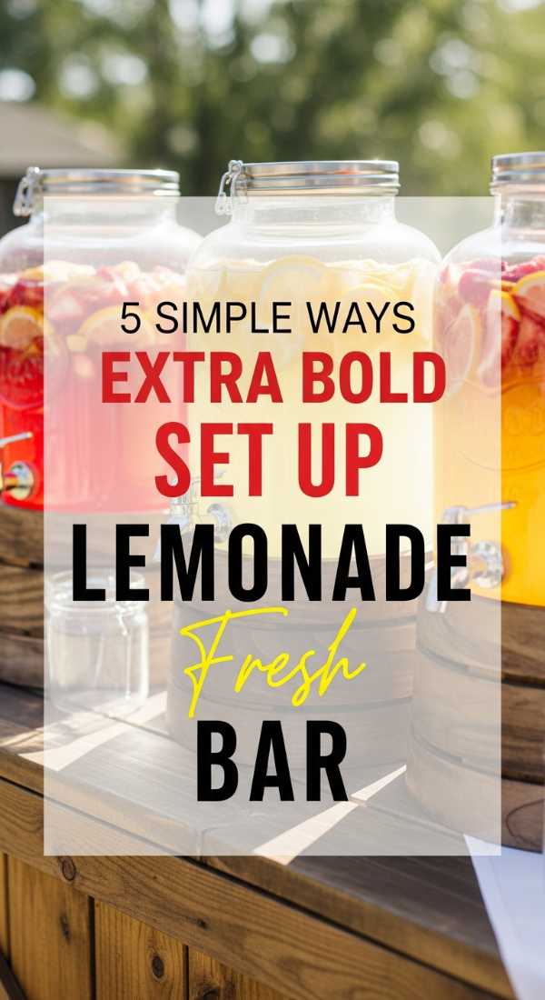 5 Simple Ways To Set Up A Lemonade Bar 69f478e93305c