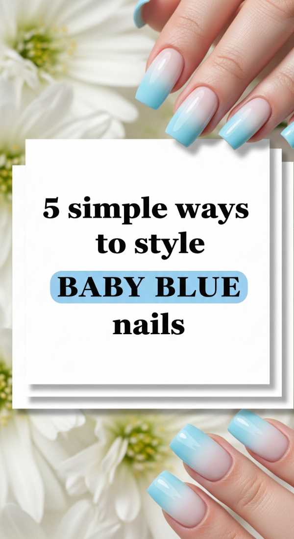 Master the Classic Duo: The Ultimate Blue and White Nail Art Tutorial 5 Simple Ways To Style Baby Blue Nails 69fc7f6ac6ddd