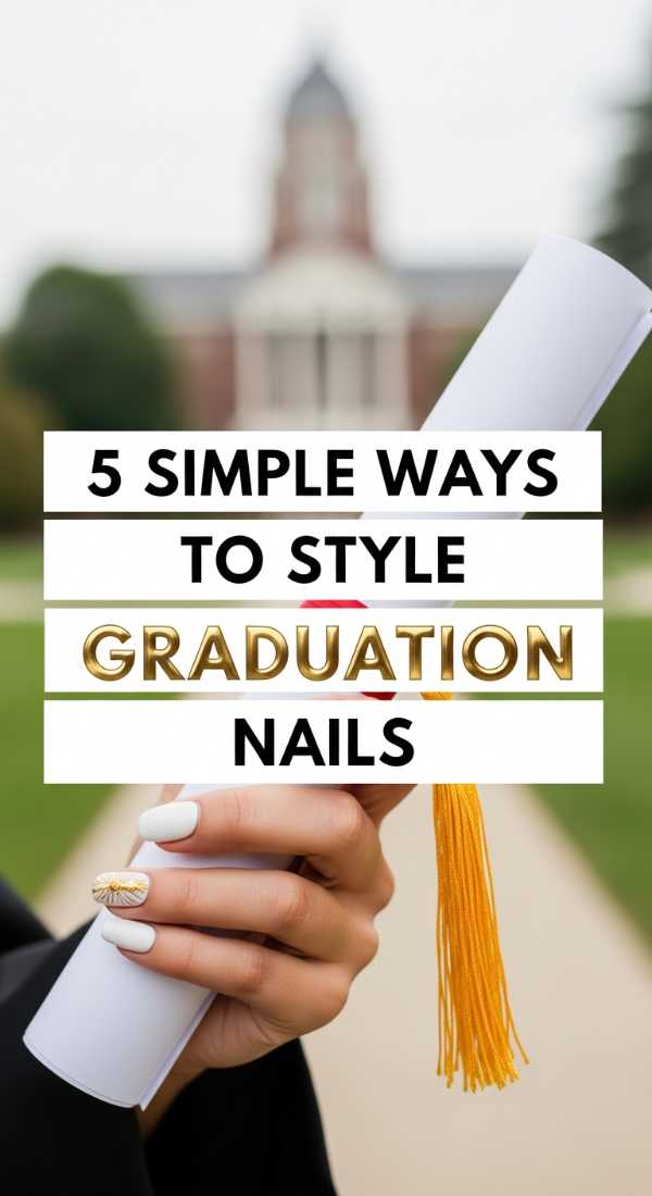 5 Simple Ways To Style Graduation Nails 6a0599b368359