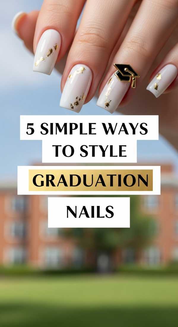 5 Simple Ways To Style Graduation Nails 6a059b5b47a51