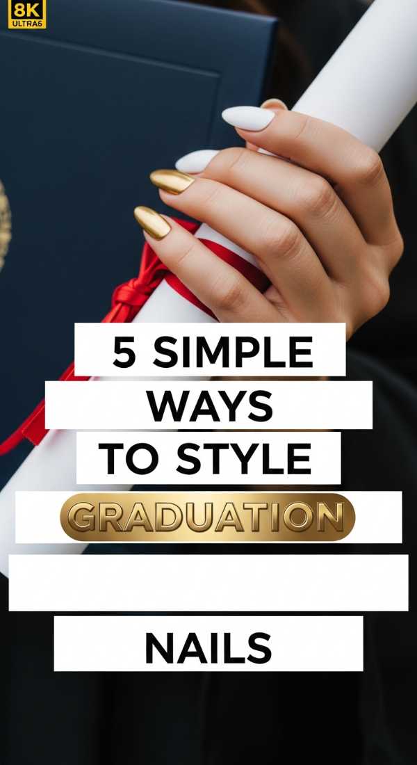 5 Simple Ways To Style Graduation Nails 6a059ccea810f