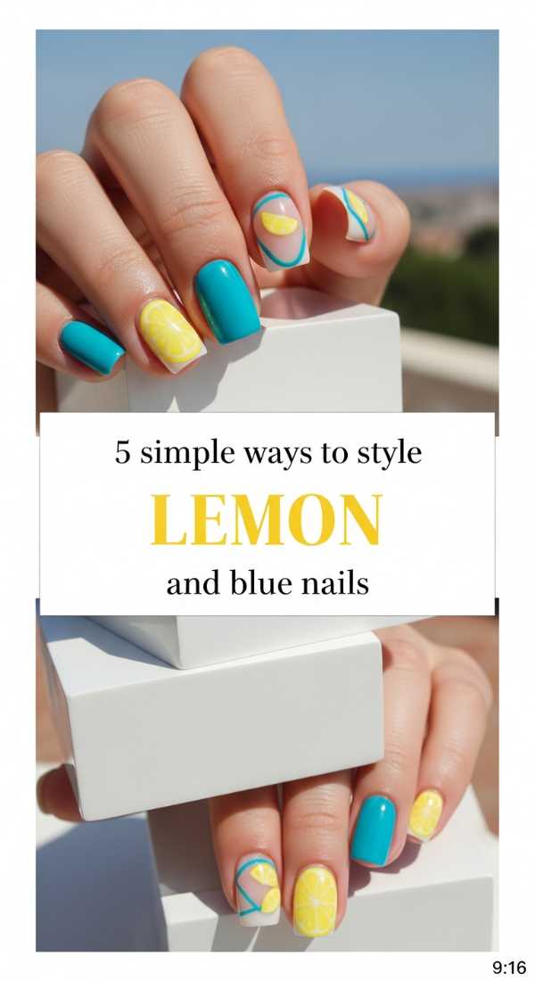The 2026 Edit: Trendsetting Manicures You’ll Be Seeing Everywhere 5 Simple Ways To Style Lemon And Blue Nails 6a059f69b061c