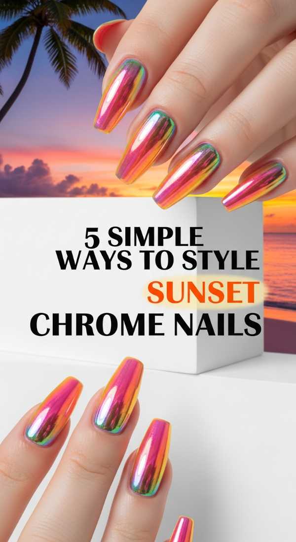 5 Simple Ways To Style Sunset Chrome Nails 6a0595b103dc0