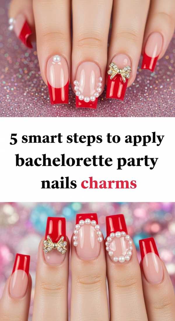 The Only Party Nail Guide You'll Ever Need: Tips, Trends, and Tools 5 Smart Steps To Apply Bachelorette Party Nails Charms 69f876e7856ac