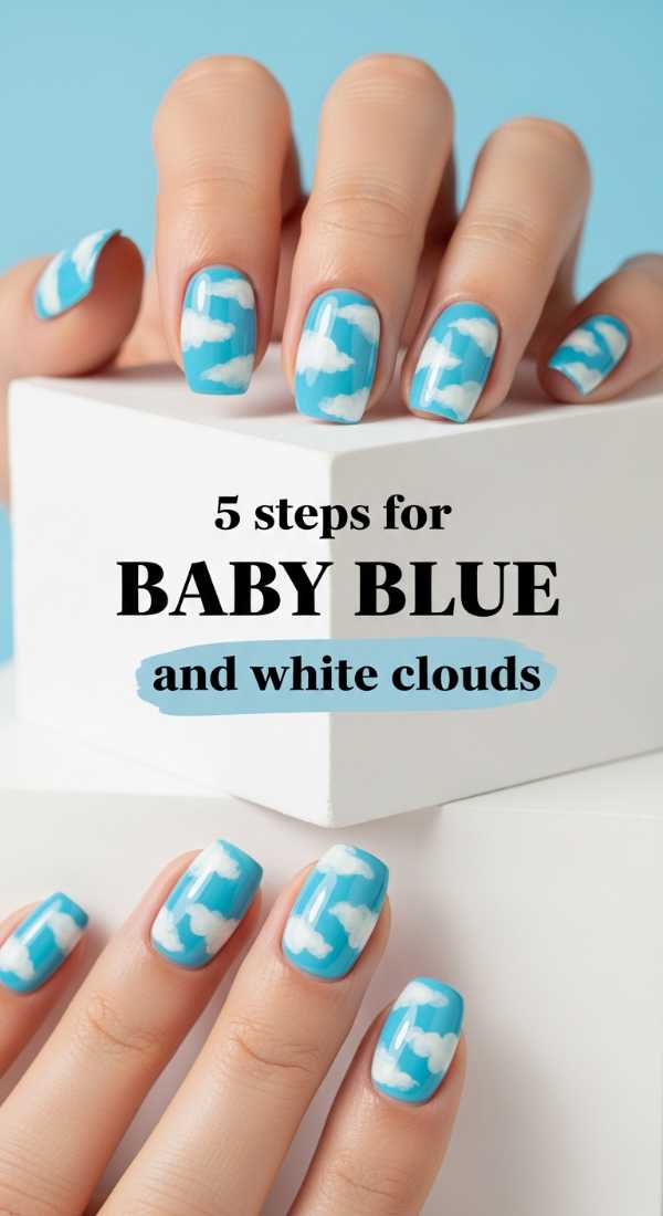 5 Steps For Baby Blue And White Clouds 69f4c31c8d1ef