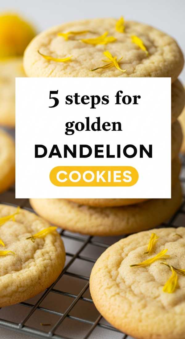 5 Steps For Golden Dandelion Flower Cookies 69f47b46c4faa